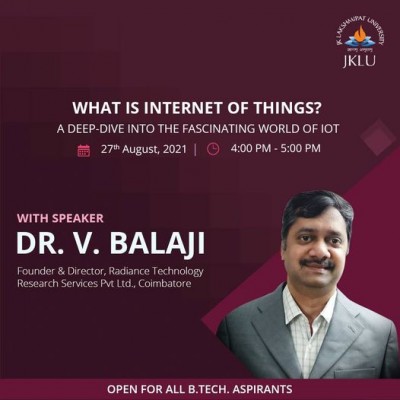 Lecture by Dr. V. Balaji Logo